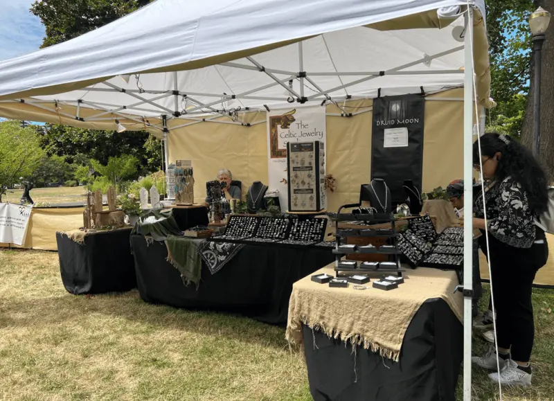 jewelry vendor booth