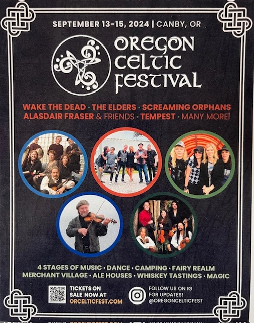 poster for Oregon Celtic Festival